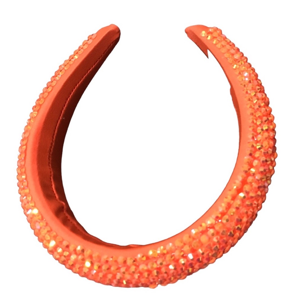 HEADBAND ORANGE PADDED GLAM